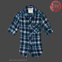 dames abercrombie fitch plaid lang overhemd blauw Overhemd Online slxpe657